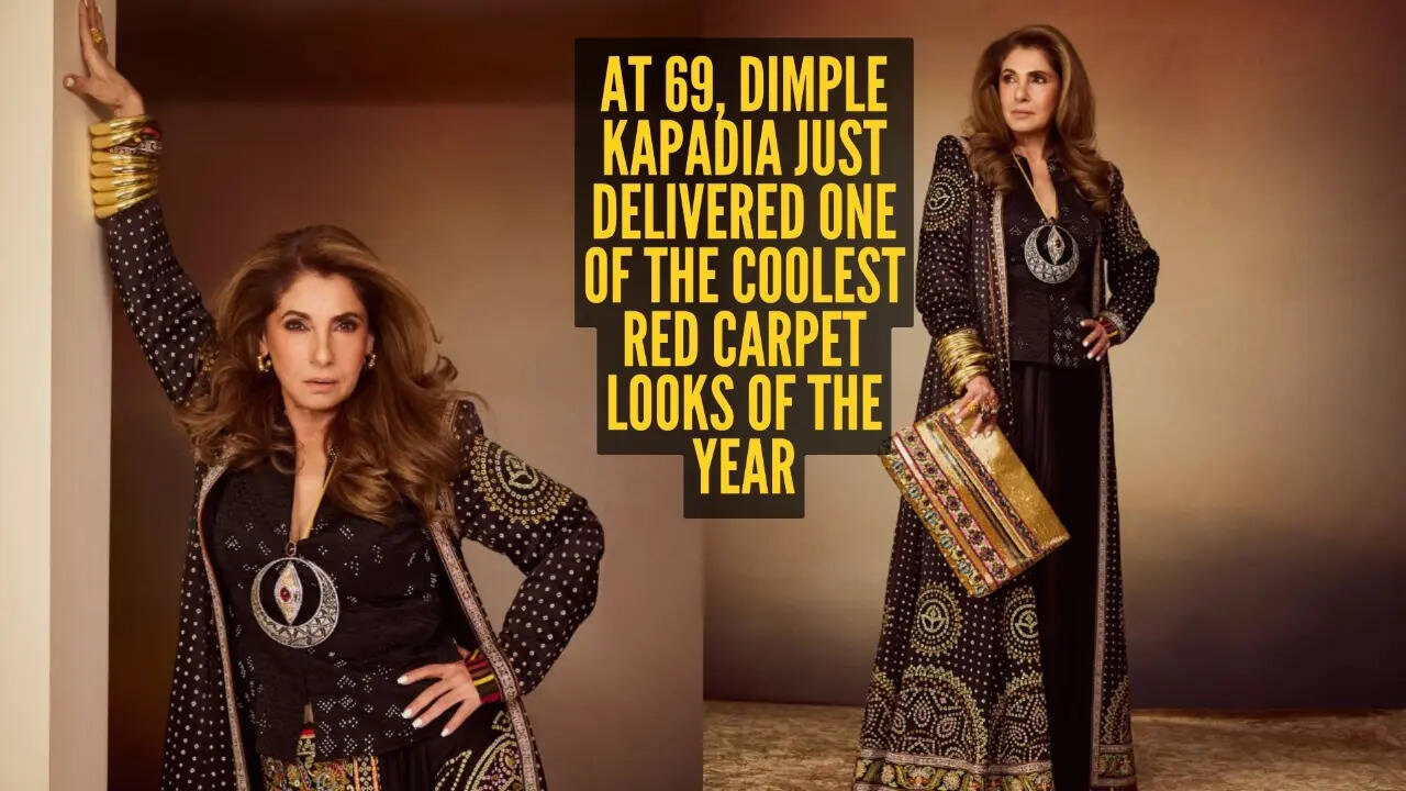 Dimple Kapadia's all-black look at The Odyssey premiere deserves a standing ovation
