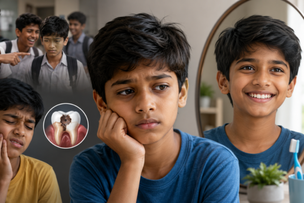 Children Mental Health: Not just screens: Studies suggest your child's mental wellbeing may also be linked to how well they care for their teeth