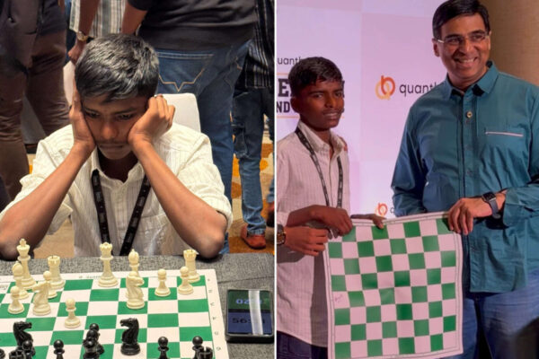 Sabarinathan Iyyappan: This 15-year-old chess prodigy from Tamil Nadu wanted to quit because it was too expensive; his father, who earned just rupees 600 a day, told him: "Play as long as I'm alive"