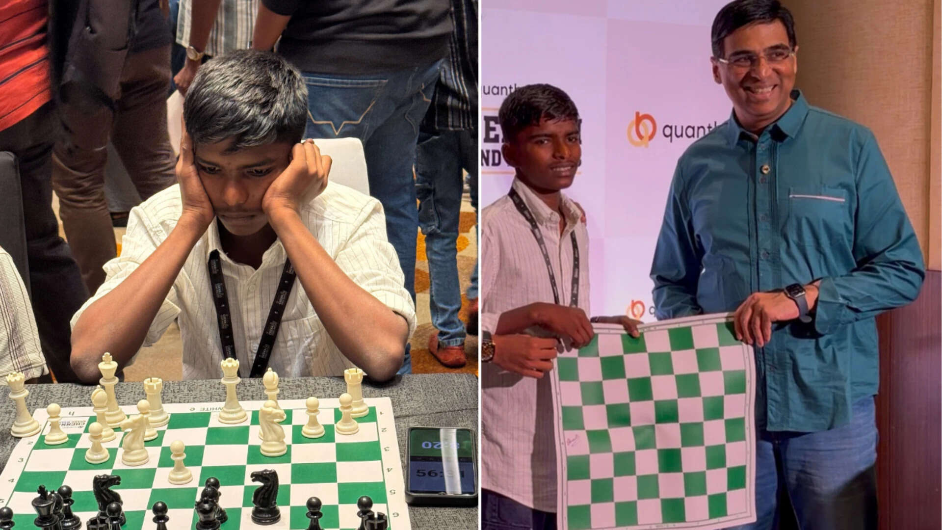 Sabarinathan Iyyappan: This 15-year-old chess prodigy from Tamil Nadu wanted to quit because it was too expensive; his father, who earned just rupees 600 a day, told him: "Play as long as I'm alive"