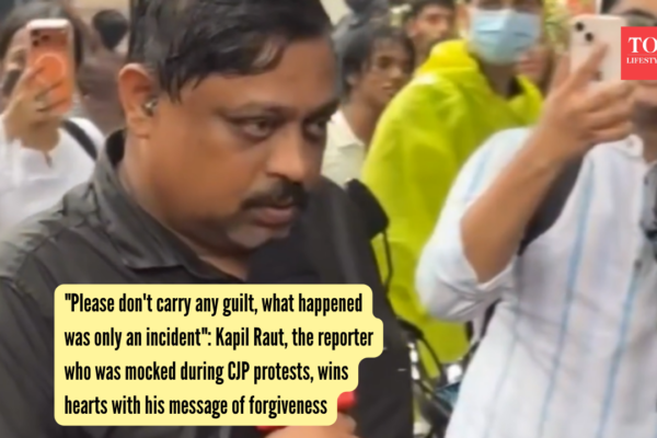 "Please don't carry any guilt, what happened was only an incident": Kapil Raut, the reporter who was mocked during CJP protests, wins hearts with his message of forgiveness