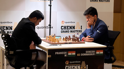 Pranesh stuns Gukesh again, Nihal downs Erigaisi at Chennai Grand Masters | Chess News