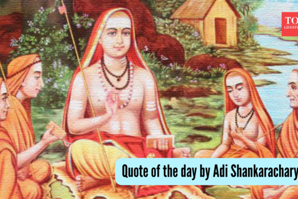 Quote of the day by Adi Shankaracharya: “To be free from bondage the wise person must practise discrimination between One-Self and the ego-self. By that alone you will become…” What the philosopher and monk advised on recognising your true self