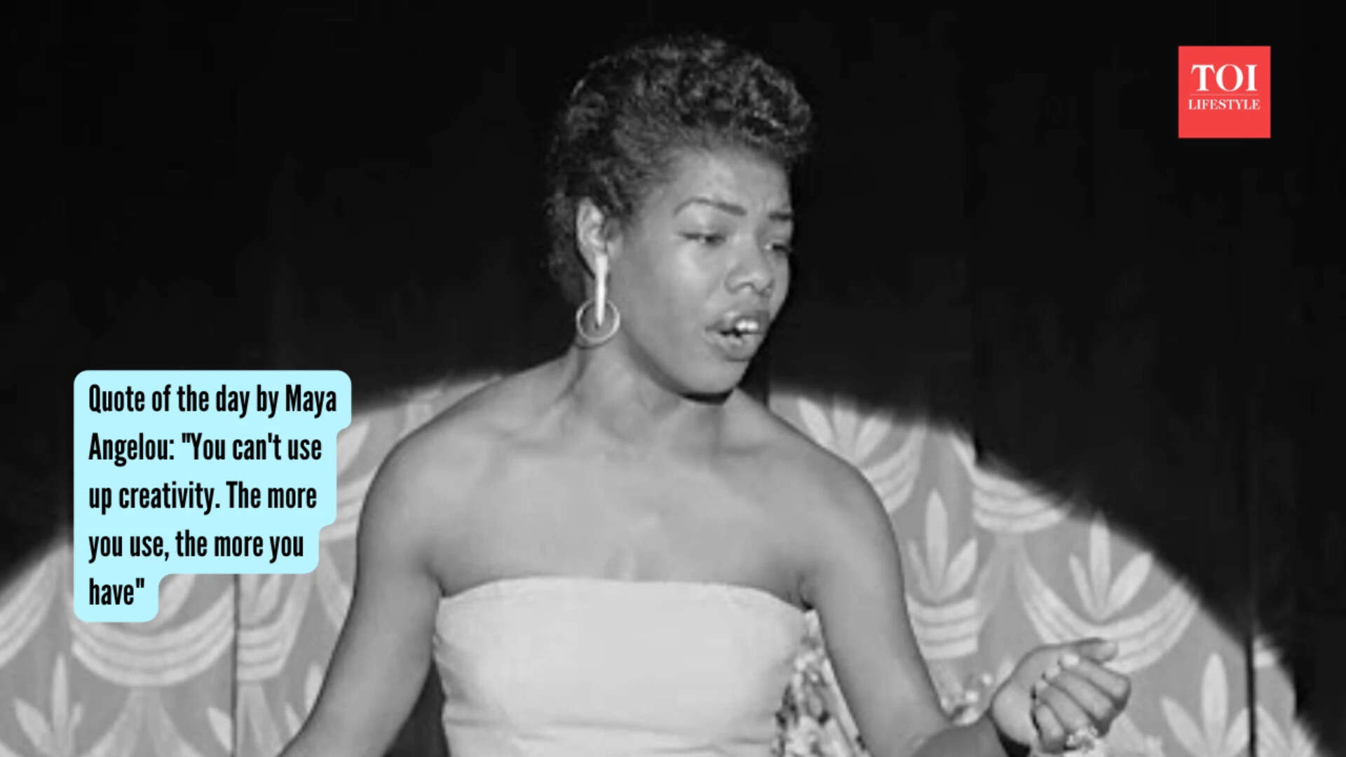 Maya Angelou: Quote of the day by Maya Angelou: "You can't use up creativity. The more you use, the more you have"