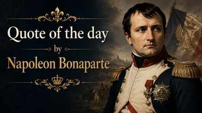 Quote of the day by Napoleon Bonaparte: "The world suffers a lot, not because of the violence of bad people, but because of…" | World News