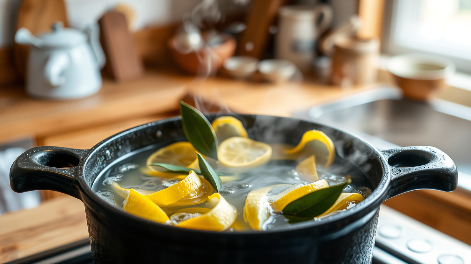 Transform Your Home with This Simple Lemon Peel and Bay Leaf Boil Hack |