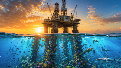 These oil rigs once drilled for crude and symbolised pollution. Now, nature has turned them into thriving underwater sanctuaries for fish |