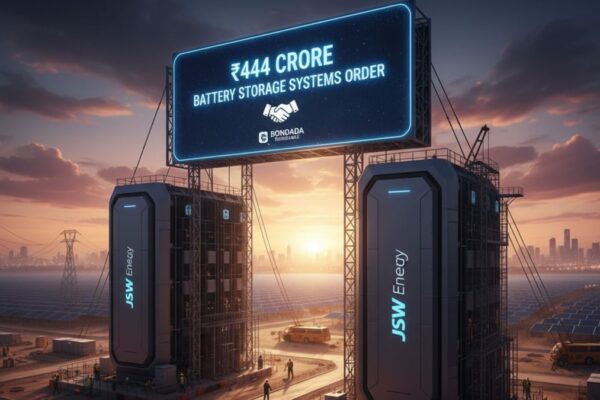 JSW Energy bags ₹444 crore battery storage order from Bondada Renewable