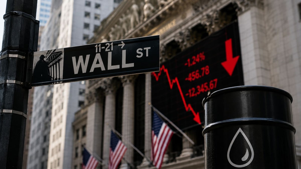US stock market today: Dow falls over 450 points as Brent crude tops $100; Alphabet, Tesla drag Nasdaq