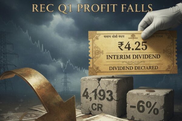 REC Q1 profit falls 6% as cheaper loans reduce interest income; declares ₹4.25 dividend