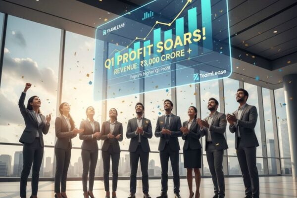TeamLease Q1 profit jumps 31% despite softer hiring demand; revenue tops ₹3,000 crore