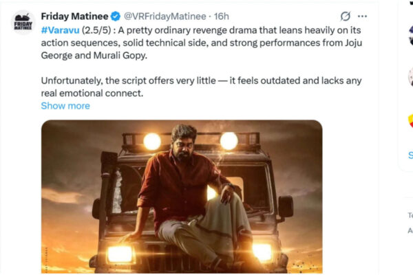 'Varavu' Twitter review: Joju George's film opens to mixed response; many call revenge drama outdated | Malayalam Movie News