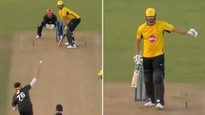 Tim David questions Pakistan bowler Usman Tariq's bowling action, gestures 'no-ball' after dismissal | Cricket News