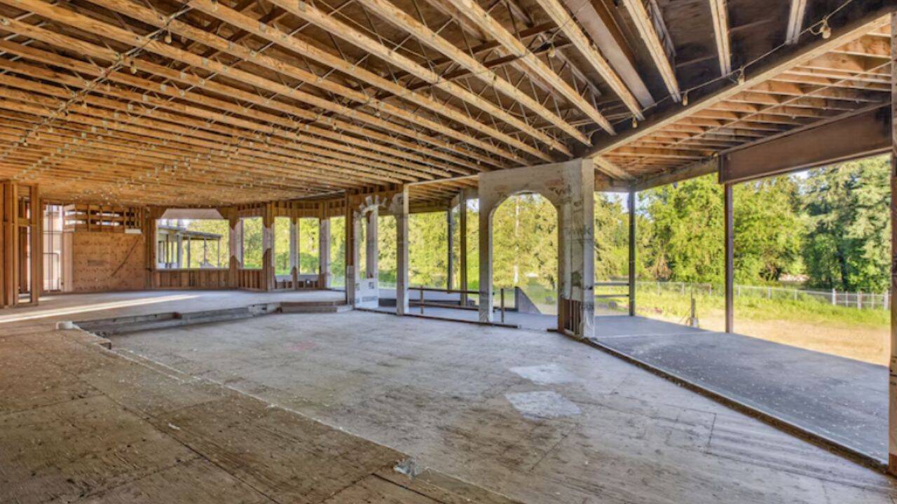 Unfinished for nearly 30 years, Hollywood Video’s founder's Oregon mansion is up for $4.7 million