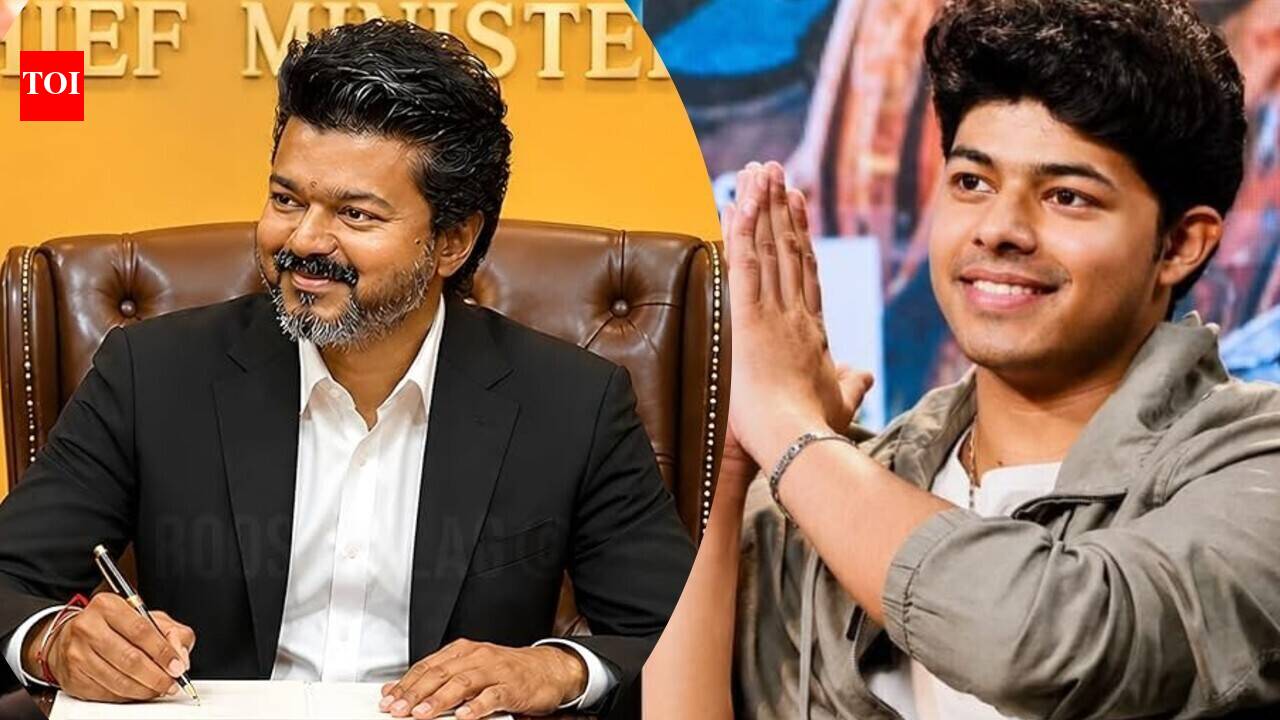 Vijay: 'Seeing my appa as Chief Minister is a historic revolution.., My mom is like a spy' says Thalapathy Vijay's son Jason Sanjay | Tamil Movie News