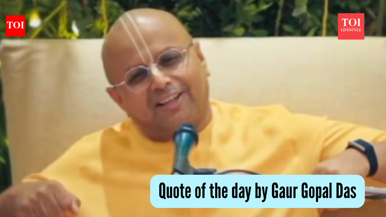 Gaur Gopal Das: Quote of the day by Gaur Gopal Das: "Yes, there are times when someone else is responsible for the situation we find ourselves in...But most of the time, what disturbs us is not so much what others have done, but the stories our mind creates around what has happened."; What the engineer turned monk advises on analysis before reacting
