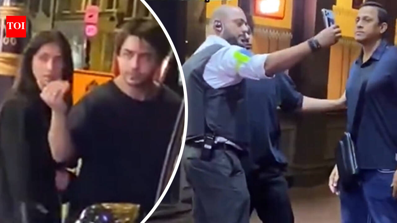 Aryan Khan invites security guard for selfie; holds back bodyguard for fan to get the perfect picture - WATCH |