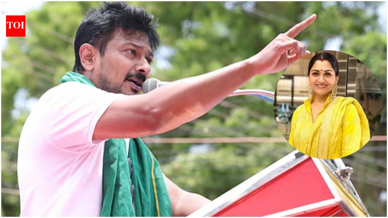 'Shame on you for calling yourself a leader': Khushbu Sundar slams Udhayanidhi Stalin's Trisha Krishnan remark | Tamil Movie News