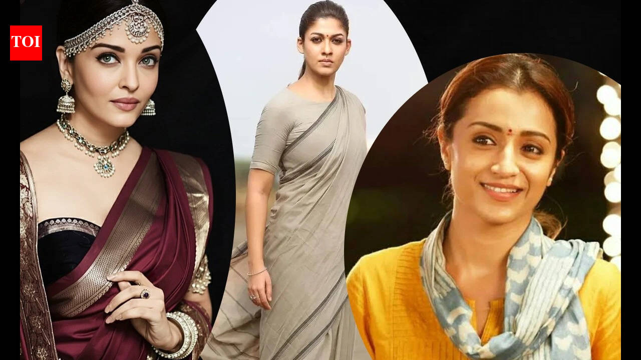 Aishwarya Rai, Trisha to Nayanthara: Saree looks that defined iconic South cinema characters, from royal Kanjeevarams to simple cotton sarees |