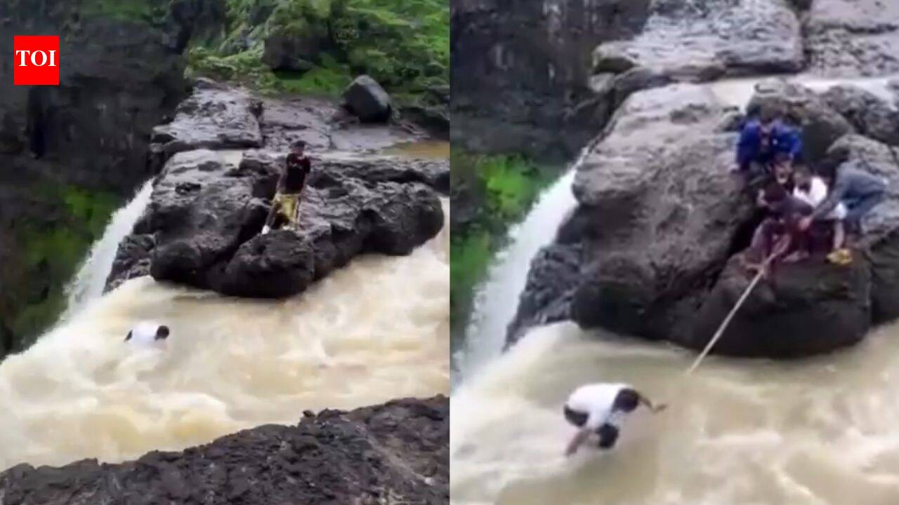 Tourists save boy from near-fatal fall during selfie attempt; video goes viral