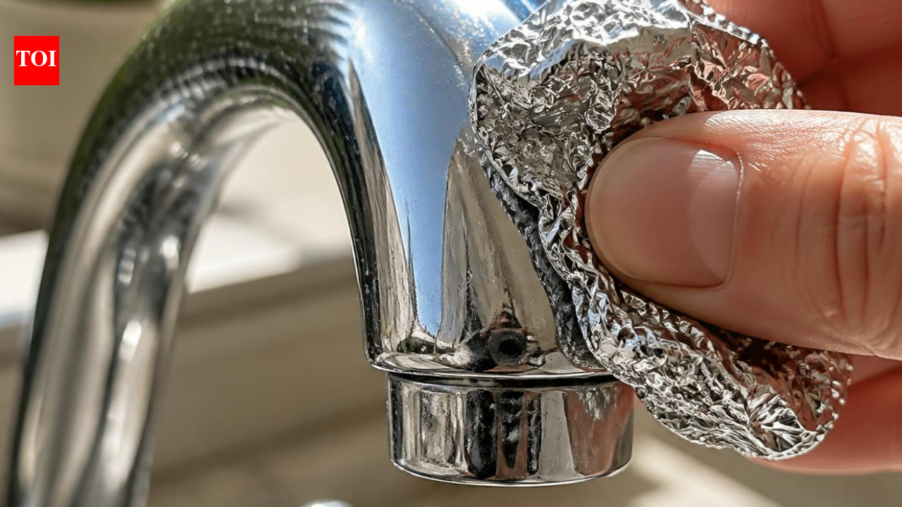 Aluminium Foil Cleaning Hack: Aluminium foil tap cleaning hack: A simple and practical way to clean stained surfaces and prevent household damage