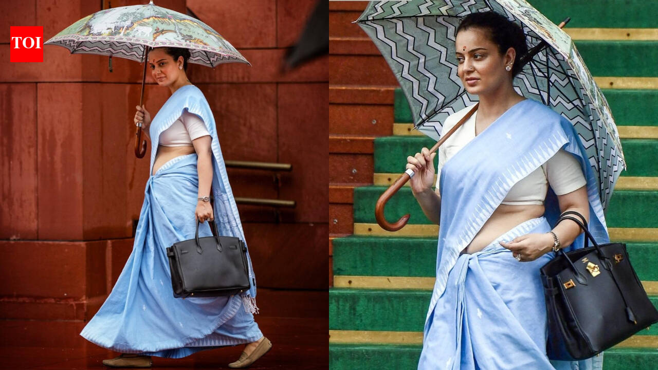From Birkin to Rolex: Kangana Ranaut’s Eri silk saree Parliament look is turning heads