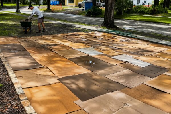 A Florida homeowner covered an entire lawn with cardboard. What happened next turned it into a haven for bees and butterflies | World News