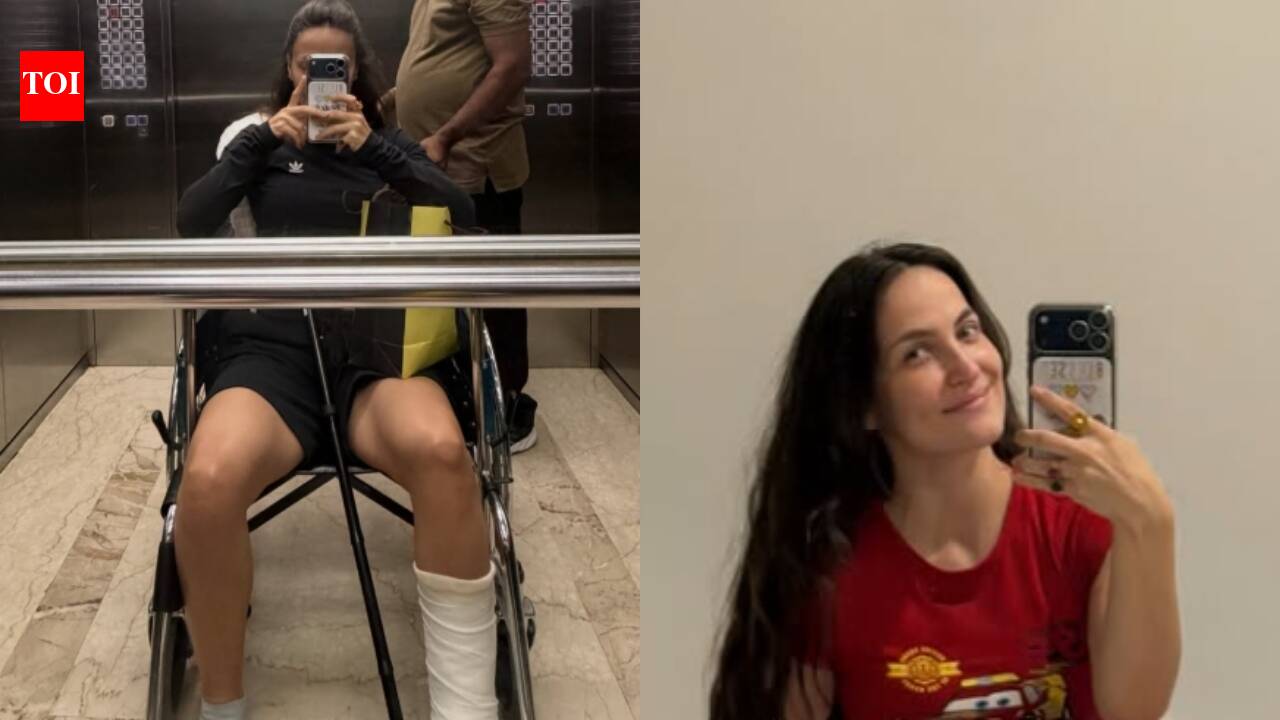 'Health comes first': Elli AvrRam suffers foot fracture after 10-kg dumbbell accident; postpones shoots | Hindi Movie News
