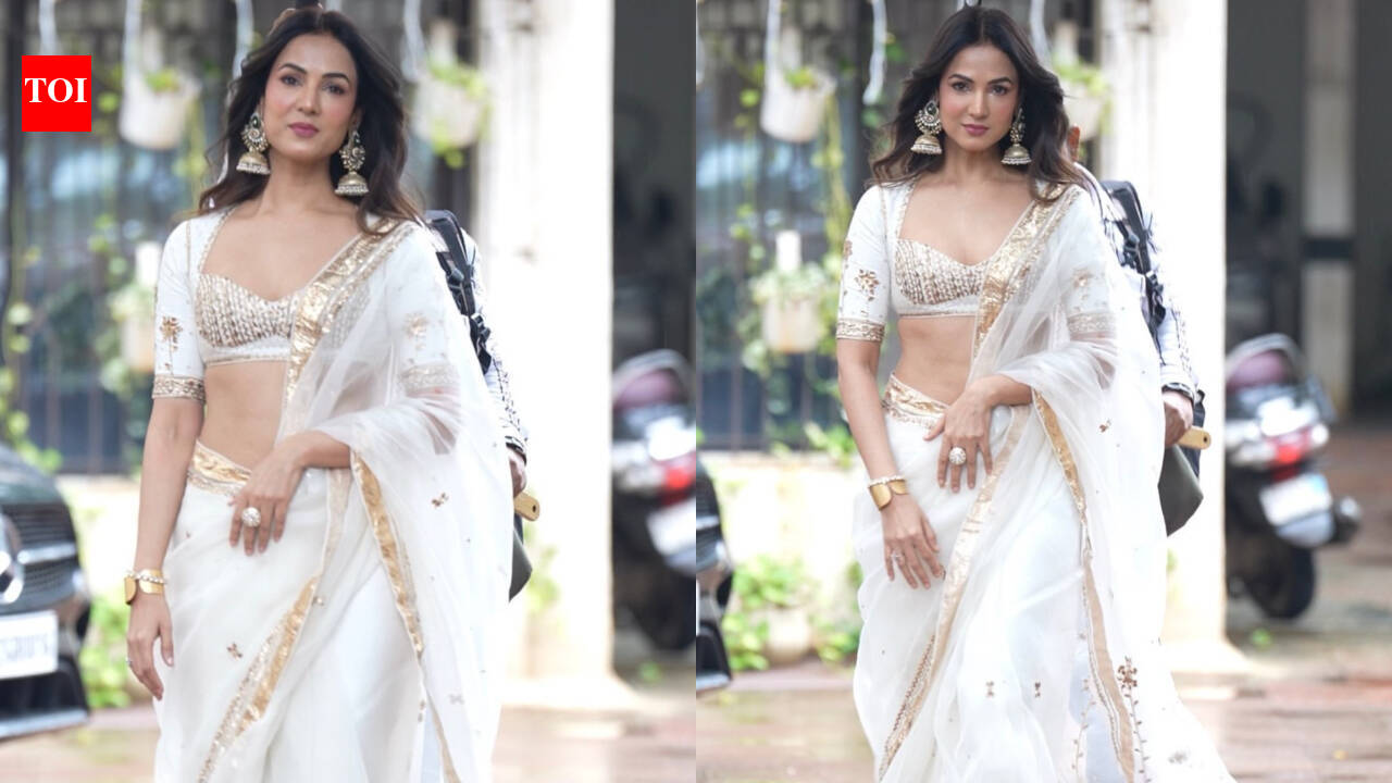 Sonal Chauhan’s ethereal white saree look at Mirzapur: The Movie trailer launch is proof that simplicity still wins |