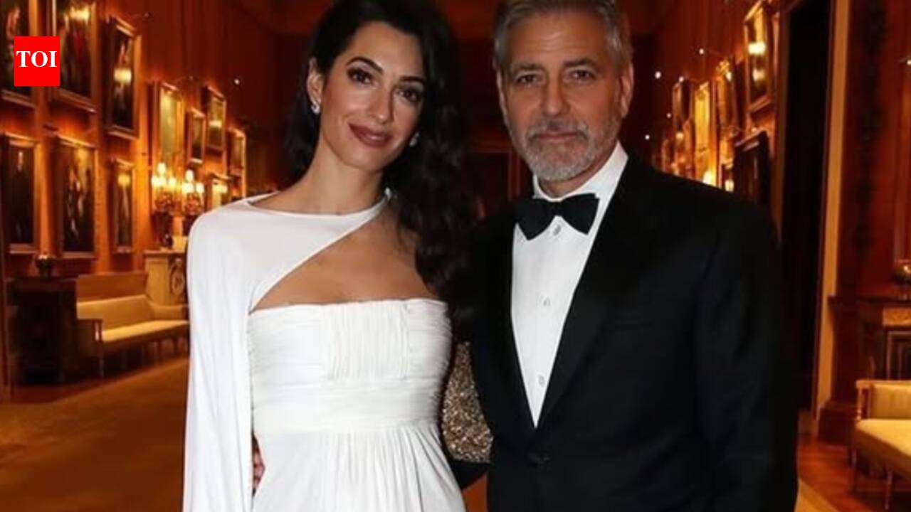 George Clooney and Amal Clooney make a rare appearance with their twins in Italy at a fundraising event |