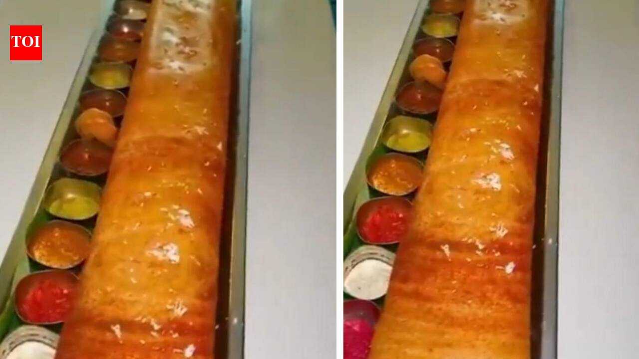 This giant ‘Bahubali dosa’ has Anand Mahindra tempted to travel: See location