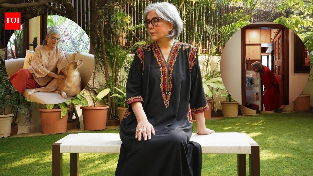 Inside the veteran actor’s serene and minimalist Mumbai home filled with natural light, greenery, white interiors, floral accents and cosy family spaces