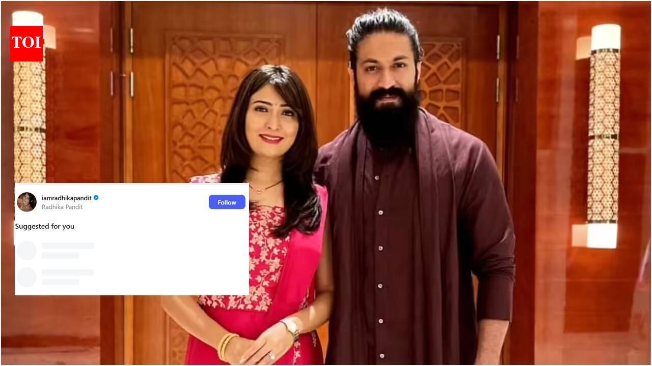 'Toxic' star Yash has over 14 million social media followers, but follows only wife Radhika Pandit