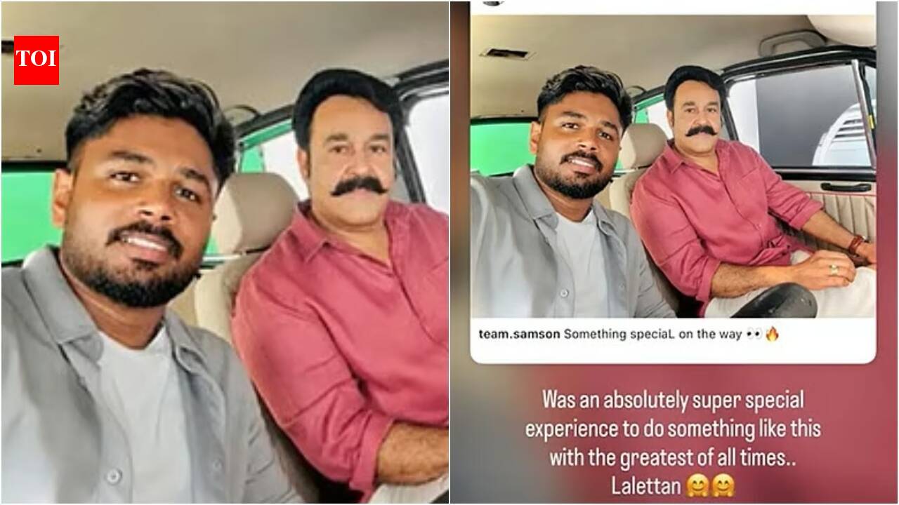 Is Sanju Samson making his film debut? Cricketer's 'super special' post with Mohanlal sparks curiosity