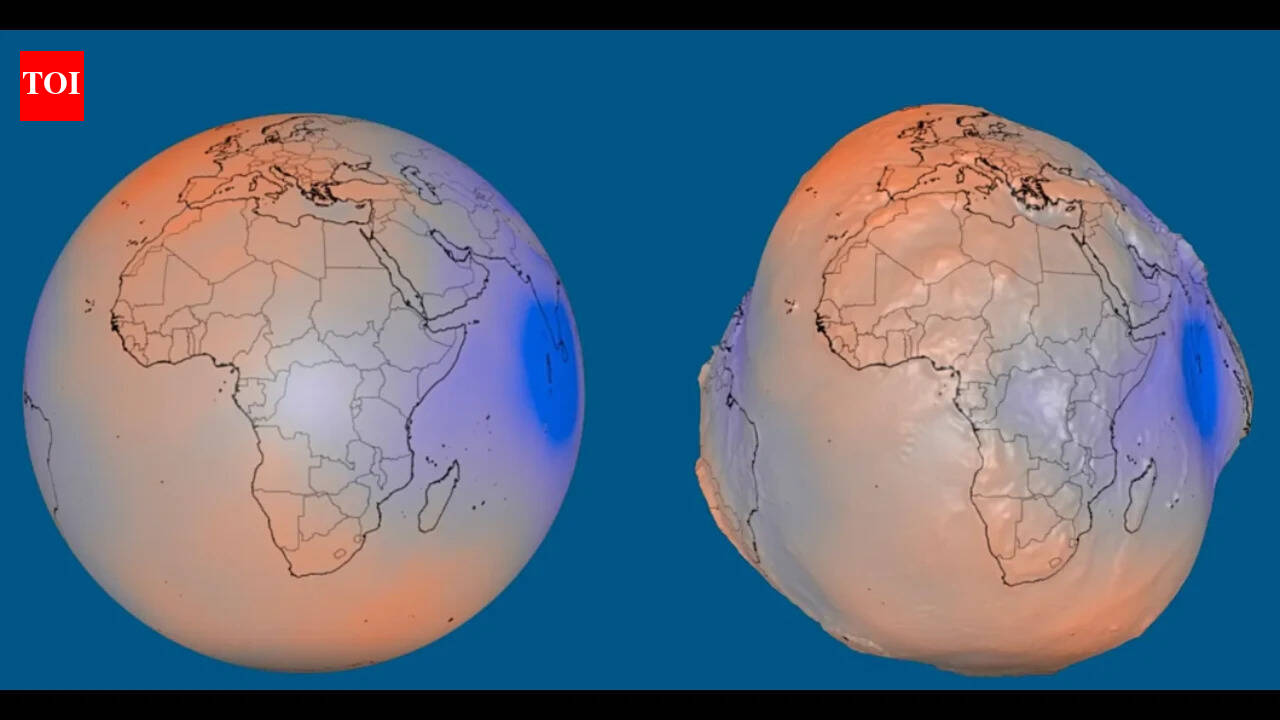 Nasa Gravity Map: What is the Geoid: NASA's map of the impact of gravity on the Earth that shows the blue planet as a lumpy potato