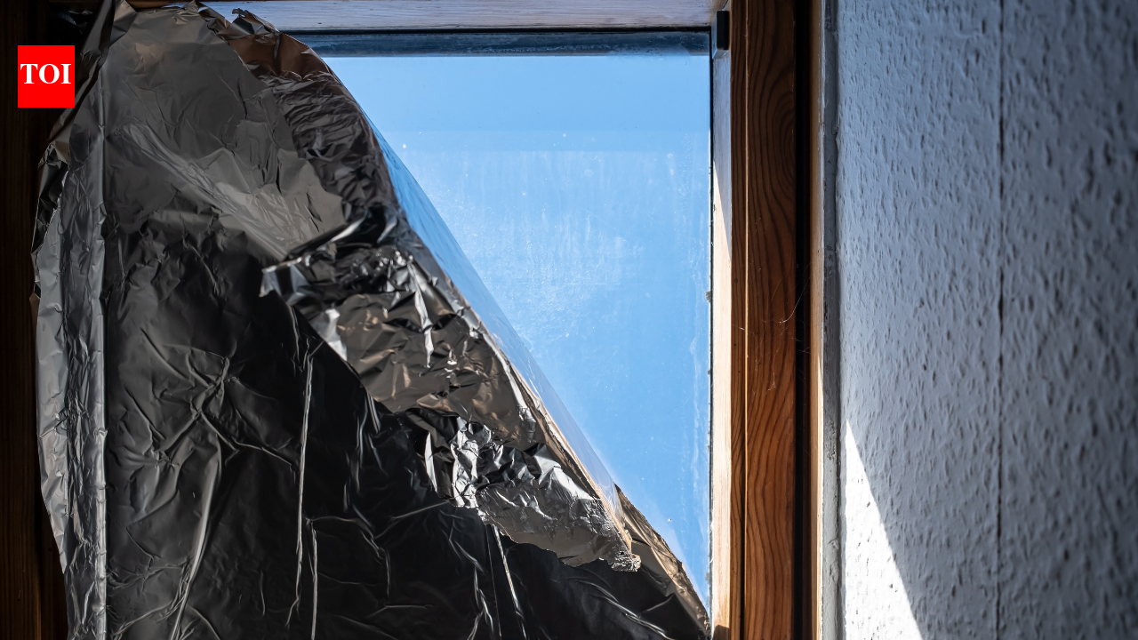 Aluminium Foil Window Covering: Aluminium foil window covering hack: A Simple DIY trick to keep the home cool and cozy during hot days