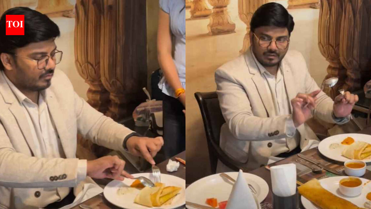 ‘Angrez chale gaye, angrezi chhod gaye’: Nagpur etiquette coach says eat dosa with fork, spoon; Internet goes mad! |