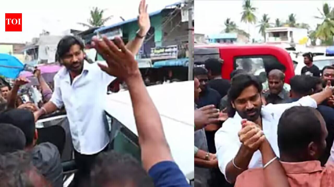 Dhanush surprises fans during ‘Om’ shoot; wins their hearts with his sweet interactions at Jawadhu Hills | Tamil Movie News