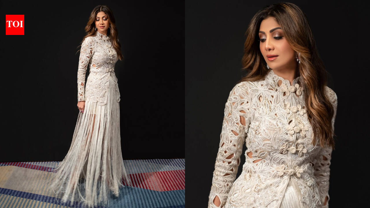 Shilpa Shetty turns heads in a Rs 2.19 lakh fringe skirt set and we can’t stop looking