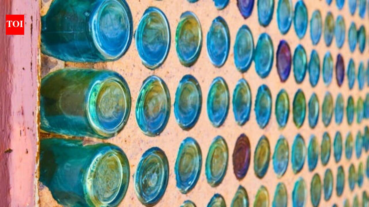 DIY: How to turn old glass bottles into beautiful pavers on a budget
