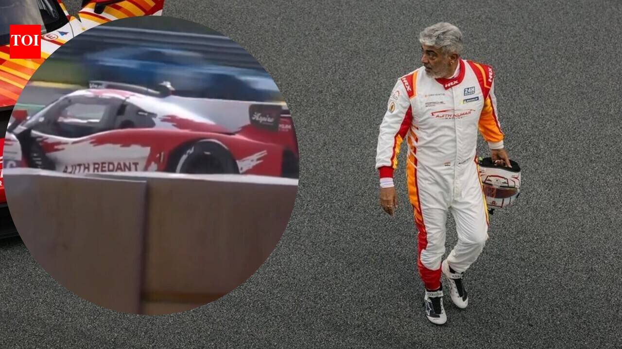 Ajith Kumar: Ajith Kumar escapes unhurt after racing car crash during high-speed endurance event in Europe | Tamil Movie News