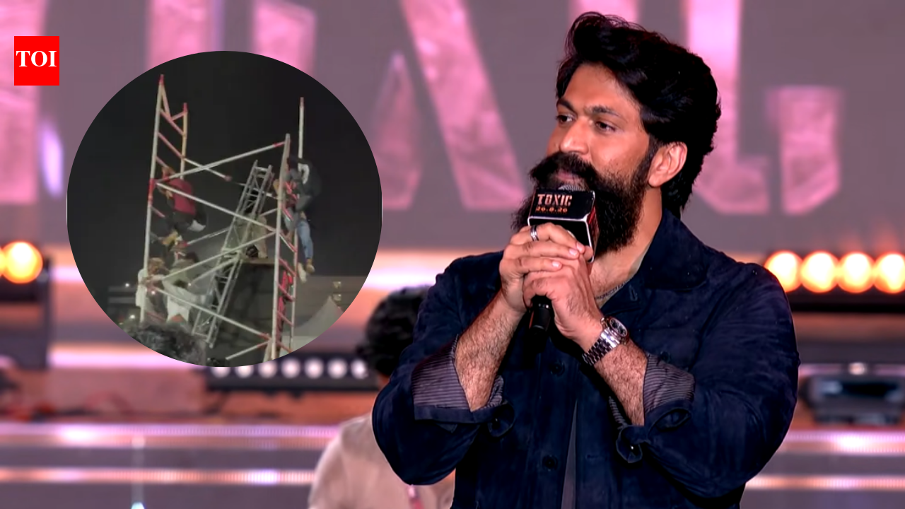 Toxic Movie Event: Four injured at Yash’s ‘Toxic’ event in Hyderabad as sound structure collapses; police register case against management and event manager - Report | Kannada Movie News