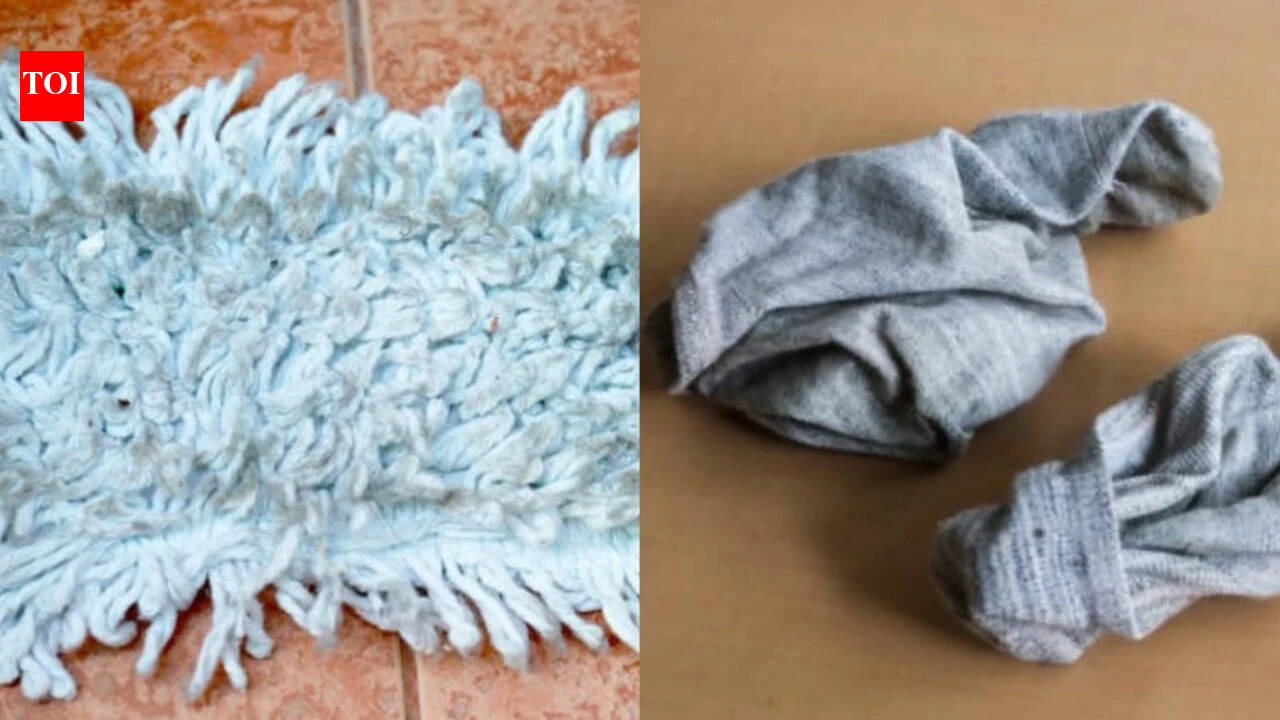 DIY: Turn an old sock into a handy mop cover for dust-free floors |