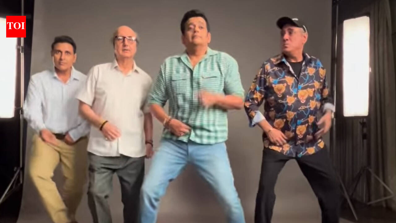 Khosla Ka Ghosla 2: Anupam Kher, Boman Irani recreate Ravi Kishan’s viral dance step as he joins ‘Khosla Ka Ghosla 2’ cast: 'Ma Bratharrr' | Hindi Movie News