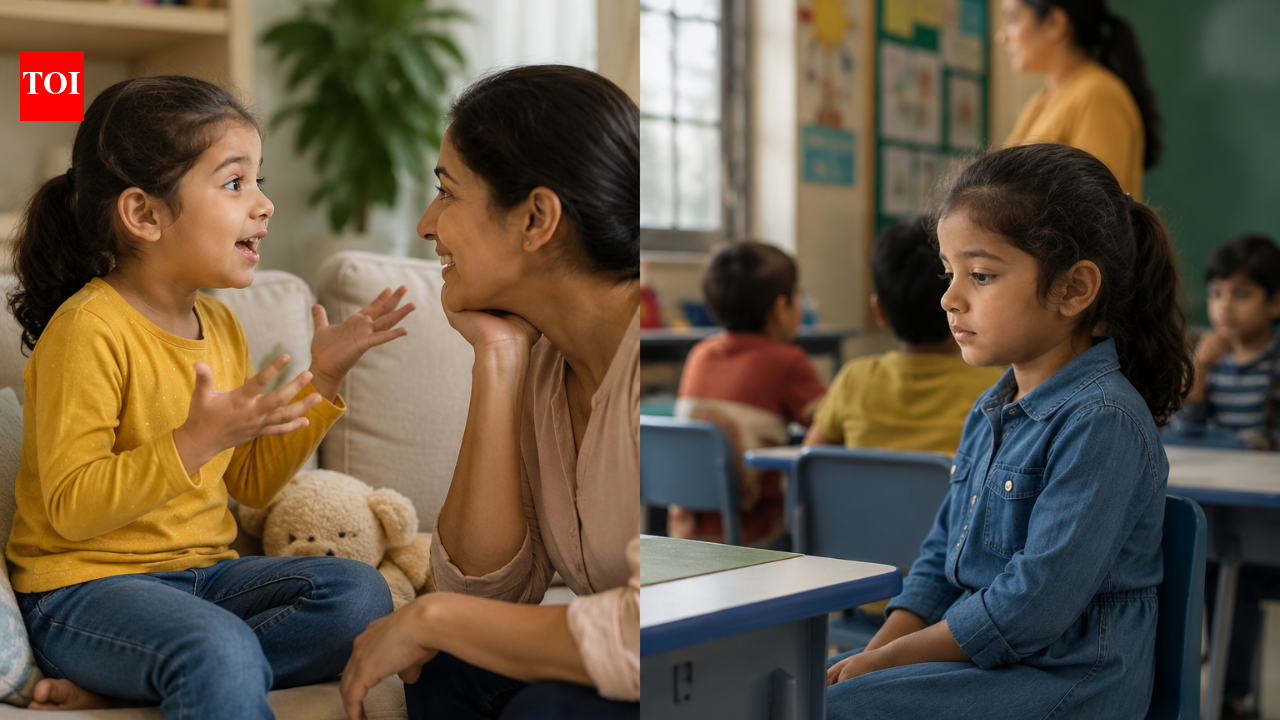 Why does my child talk nonstop at home but barely speak at school?