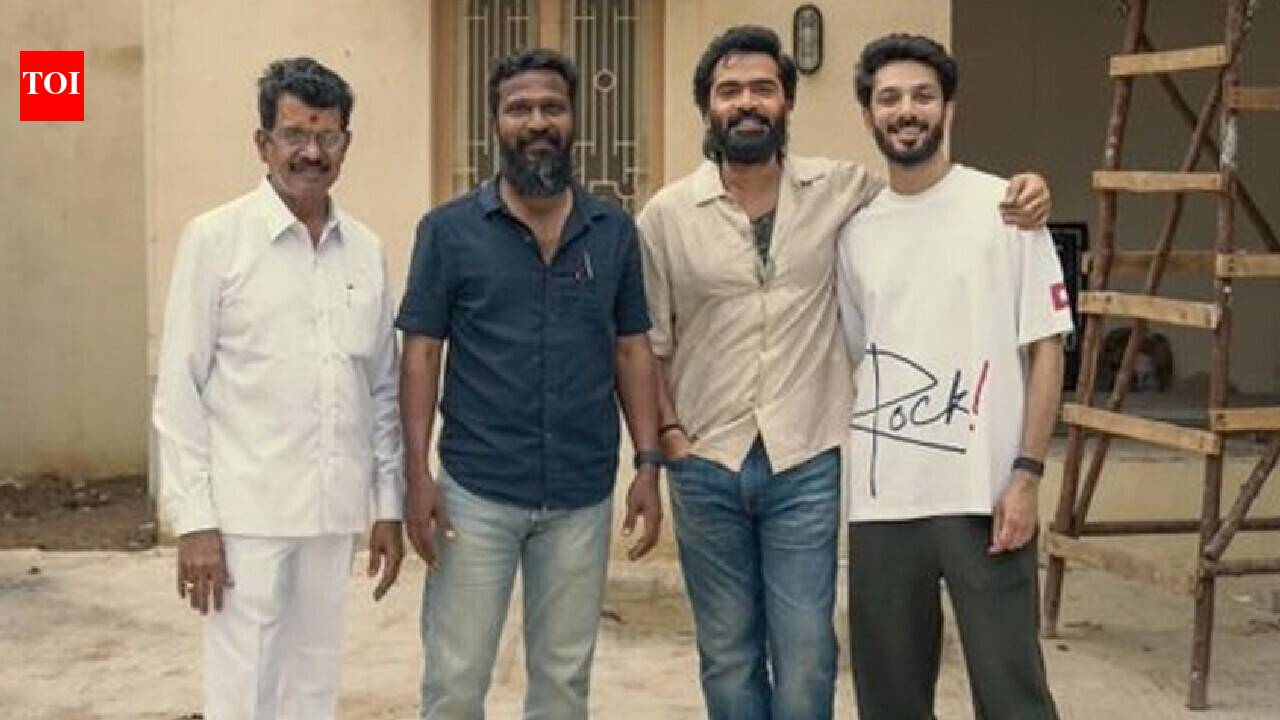 Anirudh Ravichander pays surprise visit to Silambarasan’s ‘Arasan’ sets, joins Vetri Maaran |