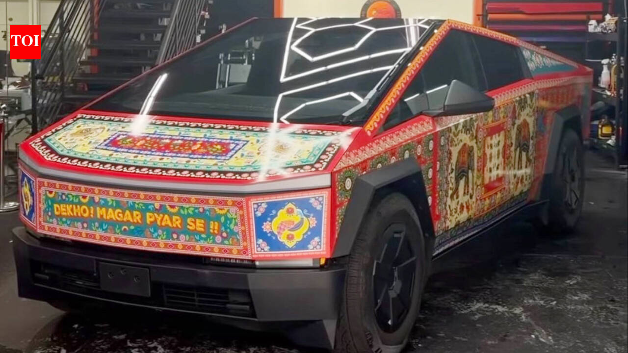 Tesla Cybertruck goes full desi with ‘Dekho, Magar Pyaar Se’ makeover in America |