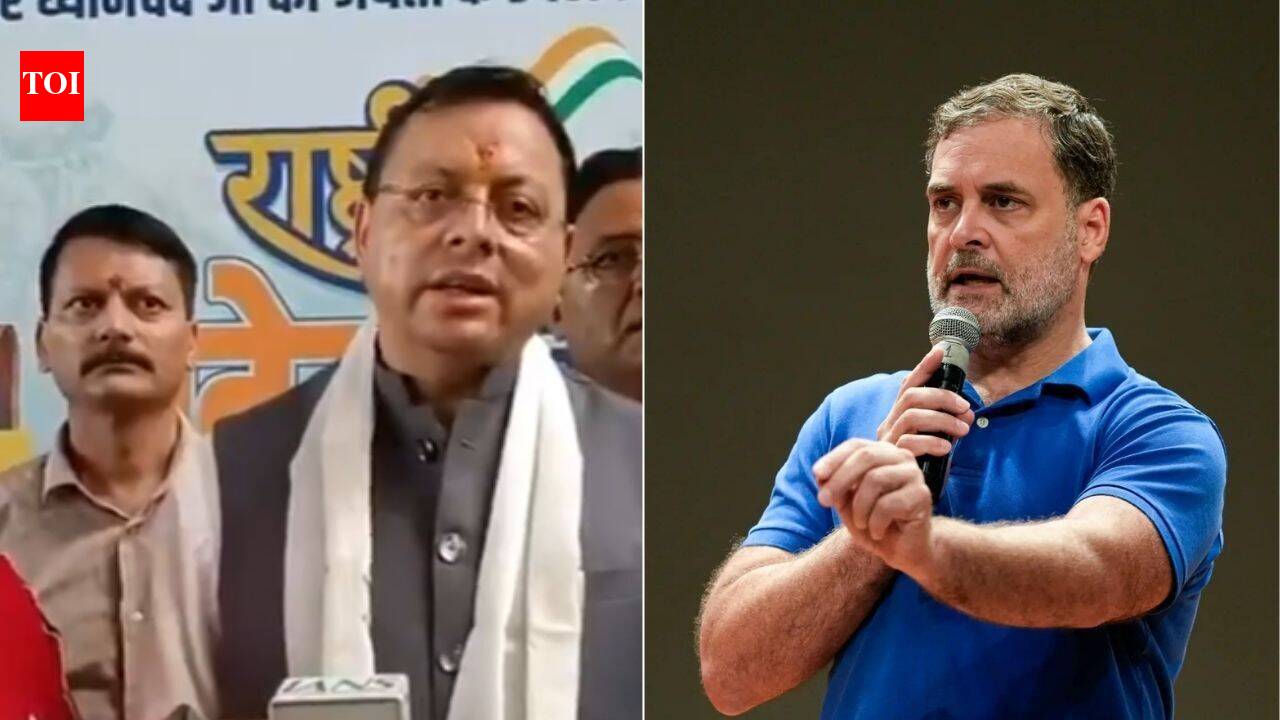 'Religious slogans were raised, people responded': Dhami hits back at Rahul over Kharge 'purification' row | India News