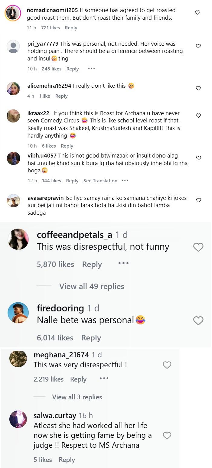 Samay Raina gets SLAMMED for taking jibes at Archana Puran Singh and her family on 'India's Got Latent 2'; netizens react: 'Being disrespectful is not comedy' | Hindi Movie News