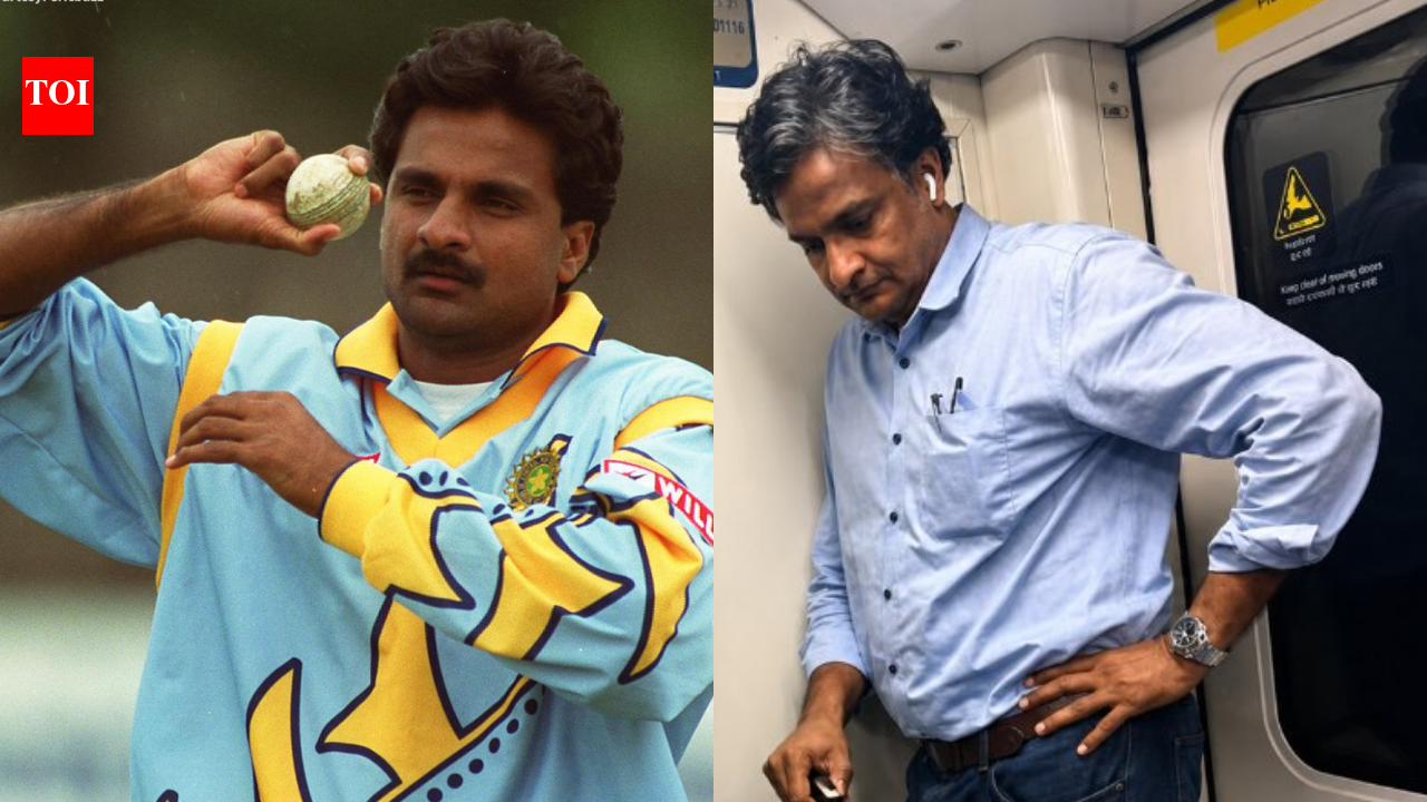 Former India pacer Javagal Srinath spotted travelling in Bengaluru Metro with trolley bag: Internet praises his simplicity